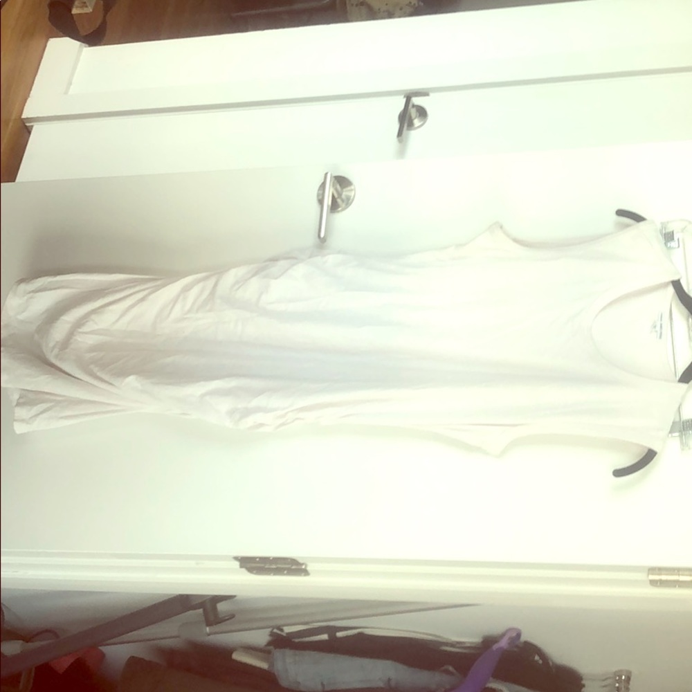 James Peres white midi dress